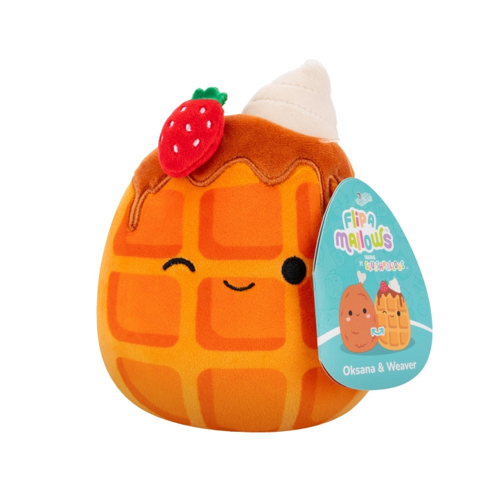 Squishmallows 13 cm - Flip A Mallows - Oksana och Weaver i gruppen LEKSAKER, BARN- & BABYPRODUKTER / Babyleksaker / Gosedjur hos TP E-commerce Nordic AB (D22388)