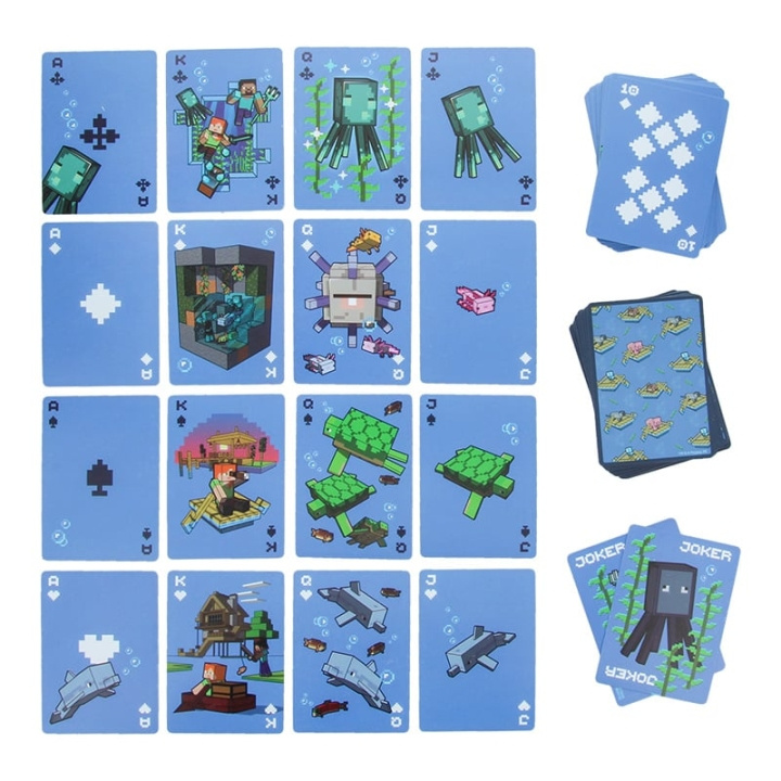 Paladone Minecraft vattentäta spelkort i gruppen LEKSAKER, BARN- & BABYPRODUKTER / Spel / Kortspel hos TP E-commerce Nordic AB (D22409)