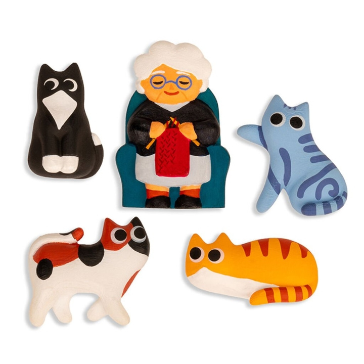 Kikkerland Cat Lady Magneter i gruppen LEKSAKER, BARN- & BABYPRODUKTER / Leksaker / Figurer, Miniatyrer & tillbehör hos TP E-commerce Nordic AB (D22460)