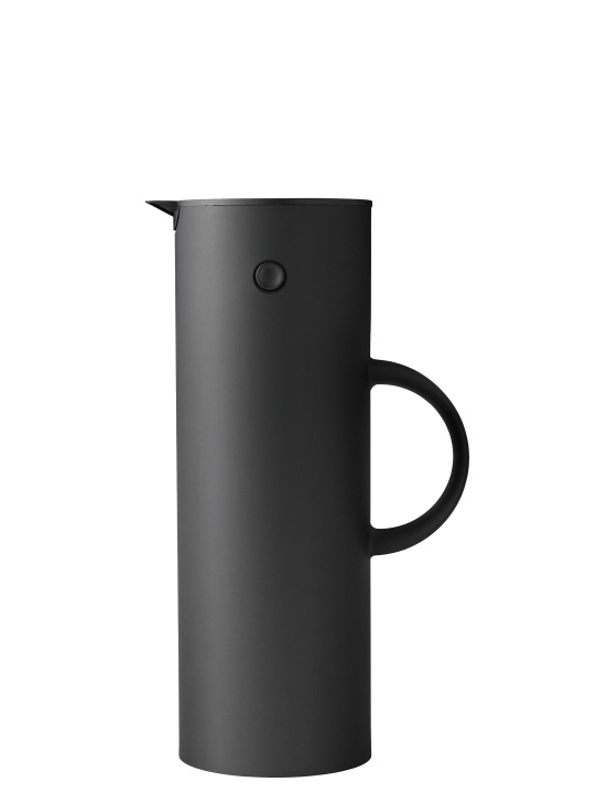 Stelton EM77 Vakuumkanna 1 L (mjuk svart) i gruppen SPORT, FRITID & HOBBY / Friluftsliv / Termosar & Vattenflaskor hos TP E-commerce Nordic AB (D22512)