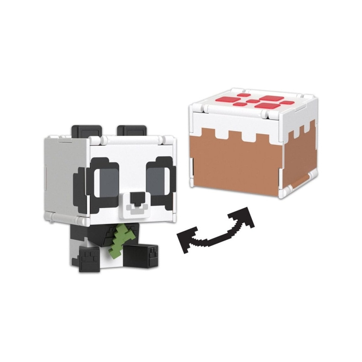 MINECRAFT Mob Head Minis Flipping Figs - Panda & Cake i gruppen LEKSAKER, BARN- & BABYPRODUKTER / Leksaker / Figurer, Miniatyrer & tillbehör hos TP E-commerce Nordic AB (D22536)