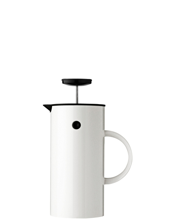 Stelton EM77 Fransk kaffepress 1 L (Vit) i gruppen HEM, HUSHÅLL & TRÄDGÅRD / Hushållsmaskiner / Kaffemaskiner & Tillbehör hos TP E-commerce Nordic AB (D22540)