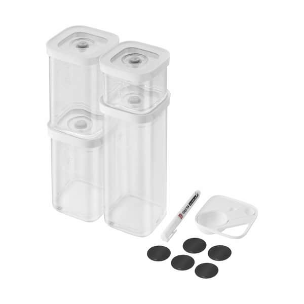 Zwilling Fresh & Save, CUBE Set - transparent-vit - S / 6-stycken i gruppen HEM, HUSHÅLL & TRÄDGÅRD / Inredning / Förvaring hos TP E-commerce Nordic AB (D22555)