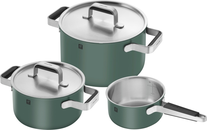 Zwilling Pure gryt- och stekpannset, 3 delar - Grøn i gruppen HEM, HUSHÅLL & TRÄDGÅRD / Köksredskap / Stekpannor hos TP E-commerce Nordic AB (D22564)