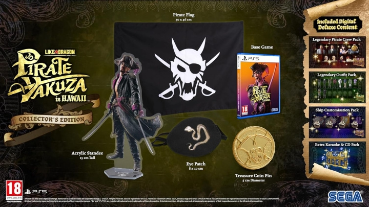 Like a Dragon: Pirate Yakuza in Hawaii (Collector Edition) (PS5) i gruppen HEMELEKTRONIK / Spelkonsoler & Tillbehör / Sony PlayStation 5 / Spel hos TP E-commerce Nordic AB (D22753)