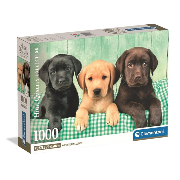 Clementoni Pussel 1000 Pcs CB High Quality Collection Three Labs i gruppen SPORT, FRITID & HOBBY / Hobby / Pussel hos TP E-commerce Nordic AB (D22864)