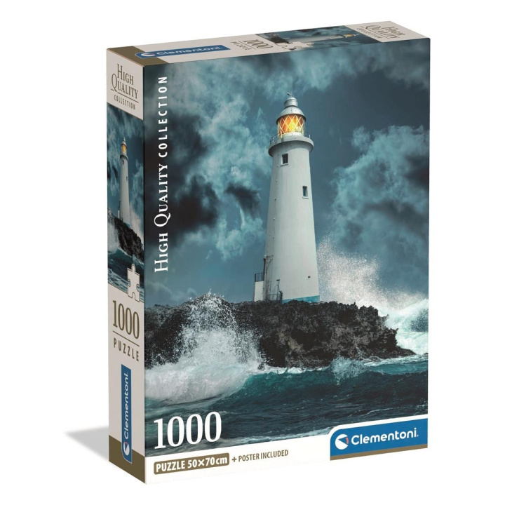 Clementoni Pussel 1000 Pcs CB Lighthouse In The Storm i gruppen SPORT, FRITID & HOBBY / Hobby / Pussel hos TP E-commerce Nordic AB (D22877)