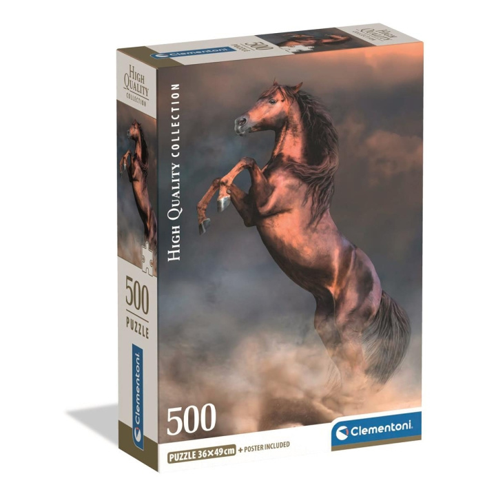 Clementoni Pussel 500 Pcs CB High Quality Collection Wild Red Stallion i gruppen SPORT, FRITID & HOBBY / Hobby / Pussel hos TP E-commerce Nordic AB (D22910)