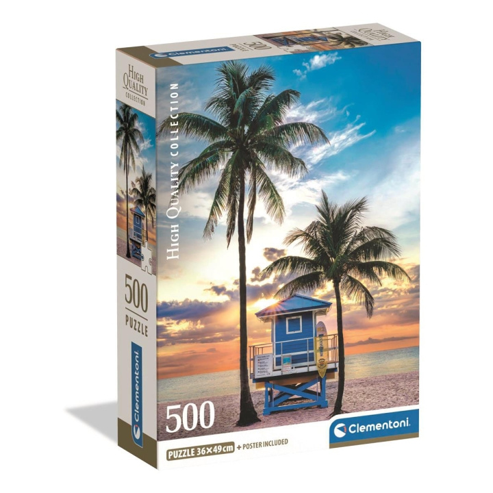 Clementoni Pussel 500 Pcs CB High Quality Collection Miami Beach Florida i gruppen SPORT, FRITID & HOBBY / Hobby / Pussel hos TP E-commerce Nordic AB (D22914)