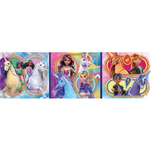 Clementoni Pussel 3x48 Pcs Unicorn Academy | LEKSAKER, BARN- & BABYPRODUKTER - Leksaker - Barnpussel | GameStuff