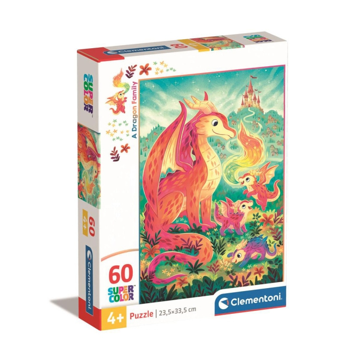 Clementoni Pussel 60 Pcs Noli A Dragon Family i gruppen SPORT, FRITID & HOBBY / Hobby / Pussel hos TP E-commerce Nordic AB (D22937)