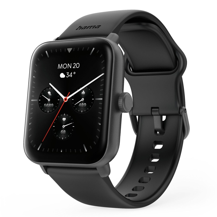 Hama Smart Watch 6010 Svart i gruppen SPORT, FRITID & HOBBY / Smartwatch & Aktivitetsarmband / Smartwatches hos TP E-commerce Nordic AB (D22943)