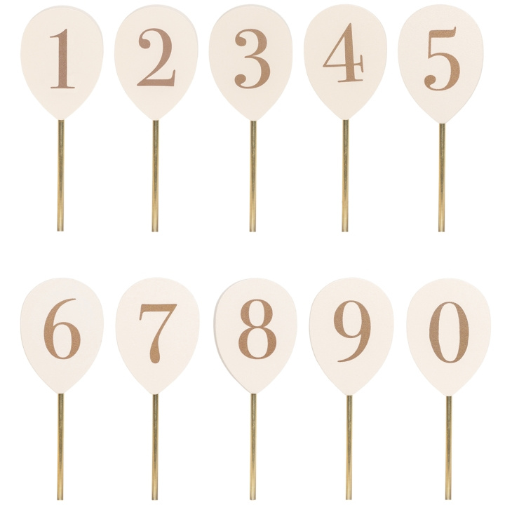 JaBaDaBaDo Sifferballonger 0-9 till ljusstake i gruppen SPORT, FRITID & HOBBY / Roliga prylar / Övrigt hos TP E-commerce Nordic AB (D22969)