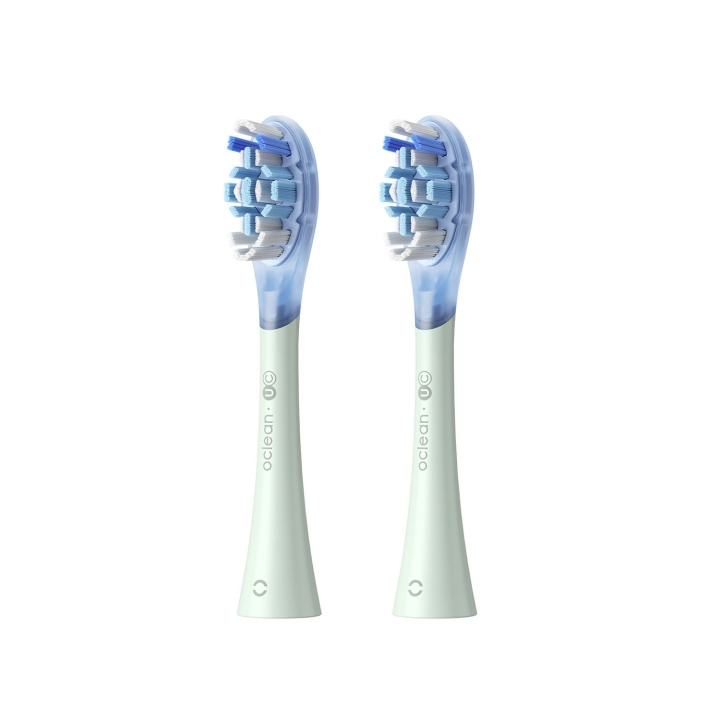 Oclean Borsthuvud Ultra Clean 2-Pack Grön i gruppen SKÖNHET & HÄLSA / Munvård / Borsthuvuden & Tillbehör hos TP E-commerce Nordic AB (D23039)