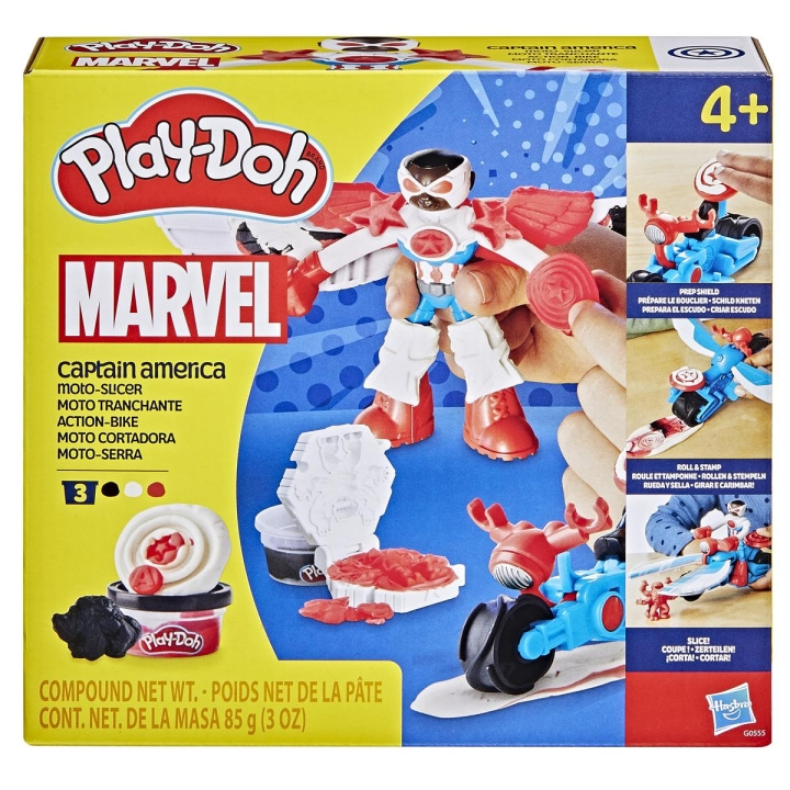 PLAY-DOH Marvel Captain America Moto Slicer i gruppen LEKSAKER, BARN- & BABYPRODUKTER / Leksaker / Lekset hos TP E-commerce Nordic AB (D23061)