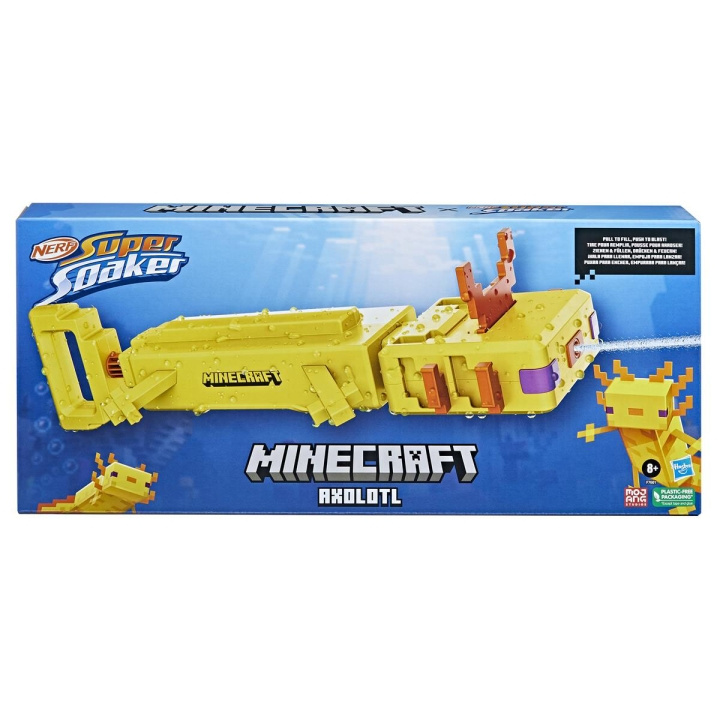 Nerf Super Soaker Minecraft Axolotl i gruppen LEKSAKER, BARN- & BABYPRODUKTER / Leksaker / Actionlek hos TP E-commerce Nordic AB (D23070)