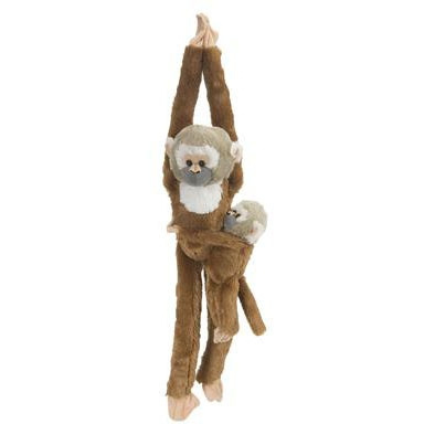 Wild Republic Gosedjur Hanging Monkeys Dödskalleapa Med Bebis i gruppen LEKSAKER, BARN- & BABYPRODUKTER / Babyleksaker / Gosedjur hos TP E-commerce Nordic AB (D23168)