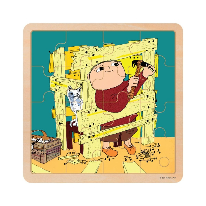 ALFONS ÅBERG Pussel 16 Pcs Wooden Puzzle Byggnadslek i gruppen LEKSAKER, BARN- & BABYPRODUKTER / Leksaker / Barnpussel hos TP E-commerce Nordic AB (D23215)