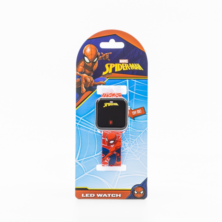 ACCUTIME Klocka LED Spiderman i gruppen SPORT, FRITID & HOBBY / Smartwatch & Aktivitetsarmband / Smartwatches för barn hos TP E-commerce Nordic AB (D23226)