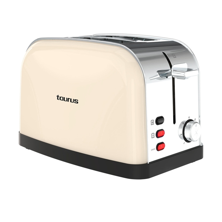 Taurus Brödrost Två Slot Vintage 2 Cream i gruppen HEM, HUSHÅLL & TRÄDGÅRD / Hushållsmaskiner / Brödrostar & Bordsgrillar / Brödrostar hos TP E-commerce Nordic AB (D23249)