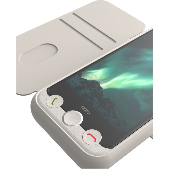 Doro Plånboksfodral Aurora A11 Ben-vit i gruppen SMARTPHONE & SURFPLATTOR / Mobilskydd / Övriga modeller hos TP E-commerce Nordic AB (D23292)