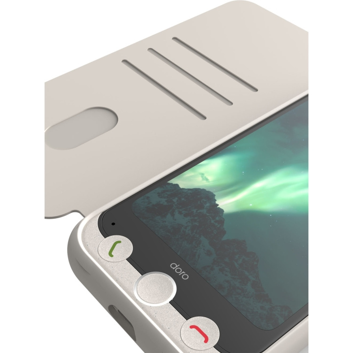 Doro Plånboksfodral Aurora A31 Ben-vit i gruppen SMARTPHONE & SURFPLATTOR / Mobilskydd / Övriga modeller hos TP E-commerce Nordic AB (D23294)