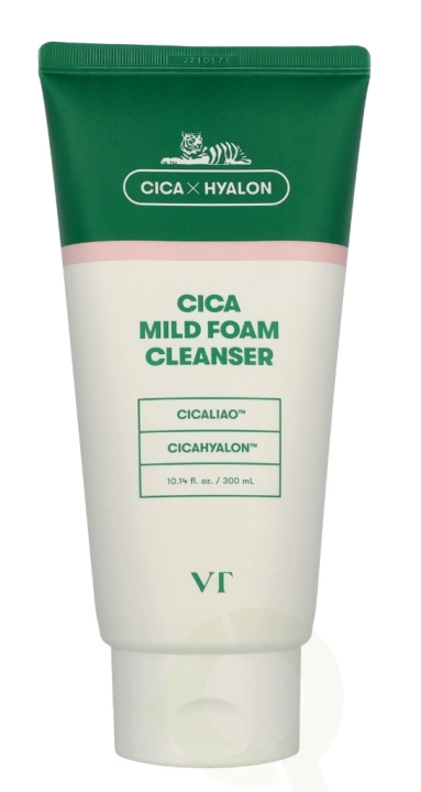VT Cosmetic Cica Mild Foam Cleanser 300 ml i gruppen SKÖNHET & HÄLSA / Hudvård / Ansiktsvård / Rengöring hos TP E-commerce Nordic AB (D23381)