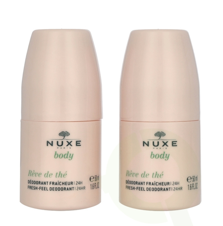 Nuxe Reve De The Duo Set 100 ml Fresh Feel Deodorant 24H Roll-On 2 x 50 ml i gruppen SKÖNHET & HÄLSA / Doft & Parfym / Deodorant hos TP E-commerce Nordic AB (D23411)