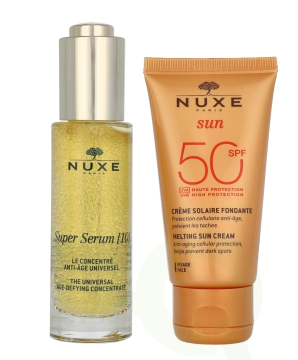 Nuxe Set 80 ml The Universal Age-Defying Concentrate 30 ml/SUN Melting Cream High Protection SPF50 Face 50 ml i gruppen SKÖNHET & HÄLSA / Presentkit / Presentkit För Henne hos TP E-commerce Nordic AB (D23412)
