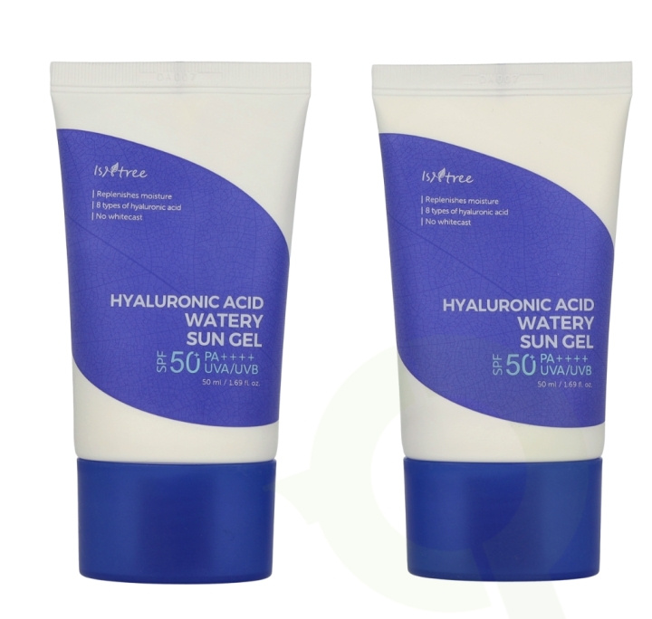 Isntree Hyaluronic Acid Watery Sun Gel SPF50 Duo 100 ml 2x50ml i gruppen SKÖNHET & HÄLSA / Hudvård / Solskydd & Tanning / Solskydd hos TP E-commerce Nordic AB (D23465)