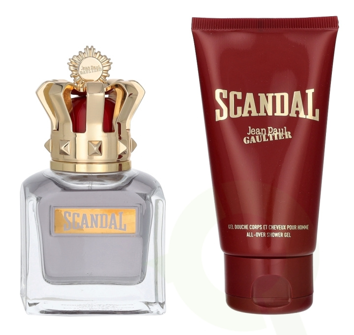 Jean Paul Gaultier Scandal Pour Homme Giftset 125 ml Edt Spray 50ml/All-Over Shower Gel 75ml i gruppen SKÖNHET & HÄLSA / Doft & Parfym / Parfym / Parfym för honom hos TP E-commerce Nordic AB (D23482)
