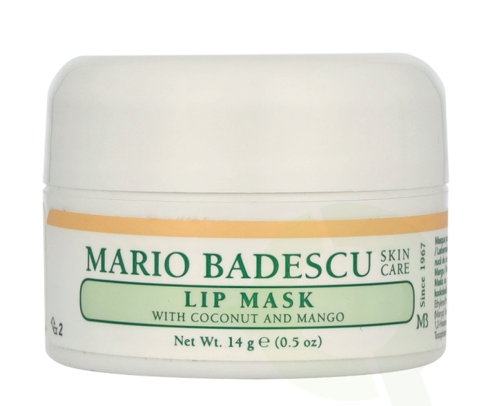 Mario Badescu Coconut & Mango Lip Mask 14 g i gruppen SKÖNHET & HÄLSA / Hudvård / Ansiktsvård / Dagkräm hos TP E-commerce Nordic AB (D23513)