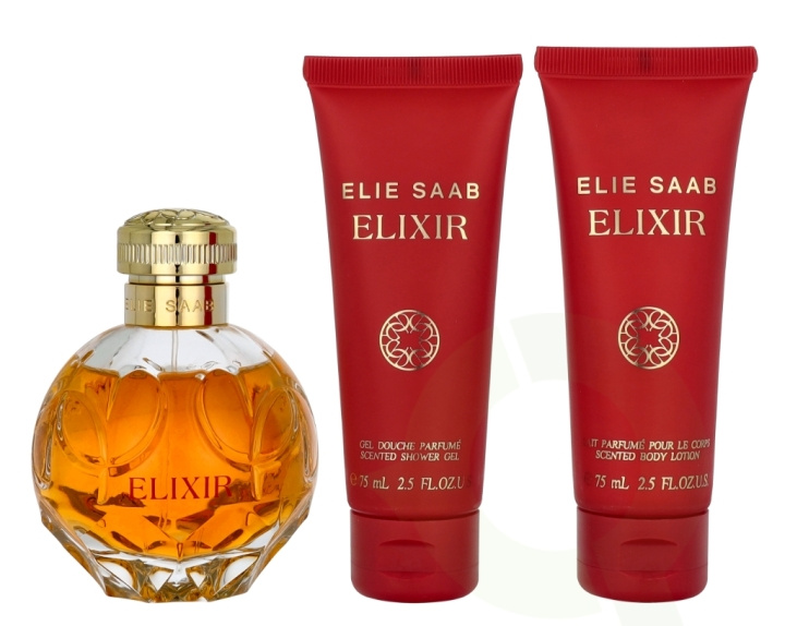 Elie Saab Elixir Giftset 250 ml Edp Spray 100 ml/ Body Lotion 75 ml/ Shower Gel 75 ml i gruppen SKÖNHET & HÄLSA / Presentkit / Presentkit För Henne hos TP E-commerce Nordic AB (D23565)