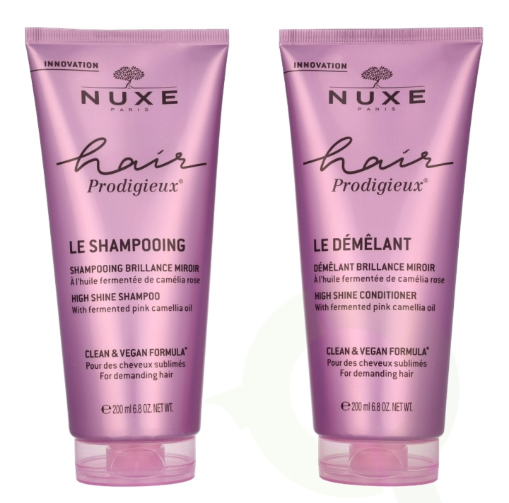 Nuxe Hair Prodigieux Set 400 ml High Shine Shampoo 200ml / High Shine Conditioner 200ml i gruppen SKÖNHET & HÄLSA / Hår & Styling / Hårvårdsprodukter hos TP E-commerce Nordic AB (D23579)