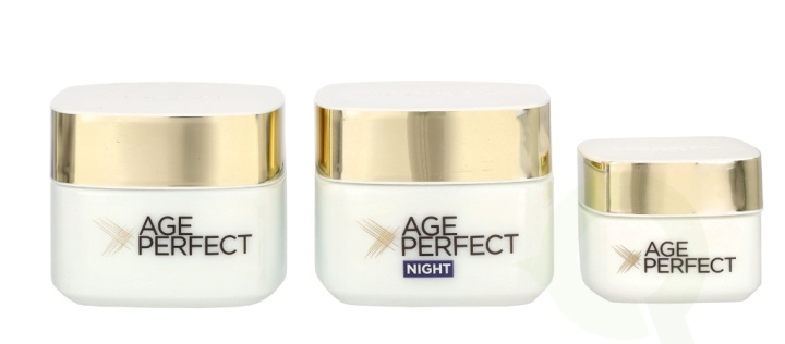 L\'Oreal Age Perfect Programme 115 ml Eye Cream 15ml/ Day Cream 50ml/Night Cream 50ml i gruppen SKÖNHET & HÄLSA / Hår & Styling / Hårvårdsprodukter hos TP E-commerce Nordic AB (D23580)
