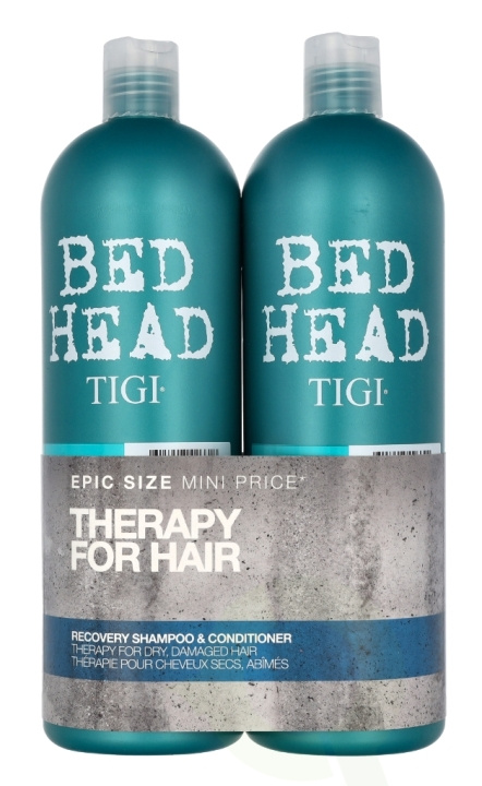 TIGI Bh Recovery Tween Set 1500 ml Shampoo 750ml/Conditioner 750ml - Rehab For Dry, Damaged Hair i gruppen SKÖNHET & HÄLSA / Hår & Styling / Hårvårdsprodukter / Schampo hos TP E-commerce Nordic AB (D23628)