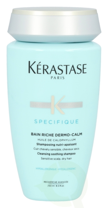 Kerastase Specifique Bain Riche Dermo-Calm Shampoo 250 ml Sensitive Scalp, Dry Hair i gruppen SKÖNHET & HÄLSA / Hår & Styling / Hårvårdsprodukter / Schampo hos TP E-commerce Nordic AB (D23657)
