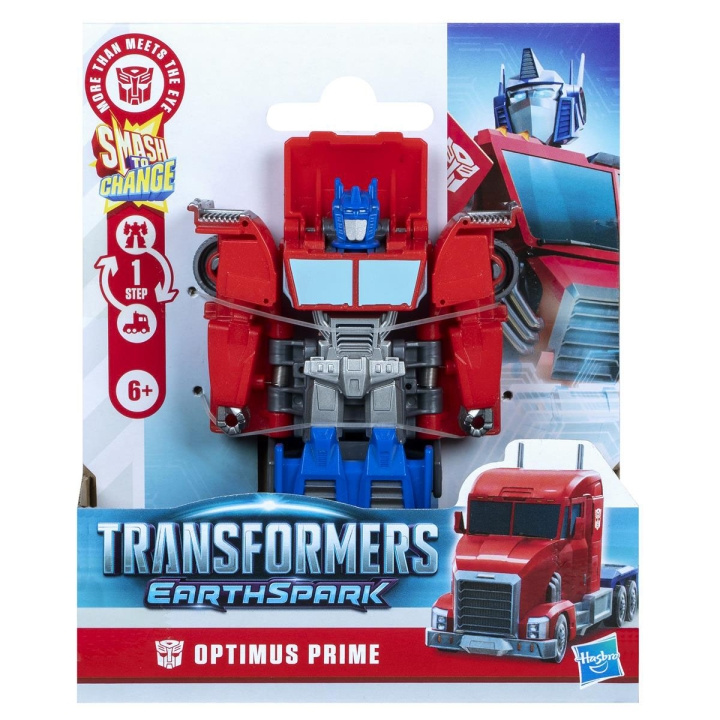 Transformers Earthspark 1-Step Smash Optimus i gruppen LEKSAKER, BARN- & BABYPRODUKTER / Leksaker / Figurer, Miniatyrer & tillbehör hos TP E-commerce Nordic AB (D23724)
