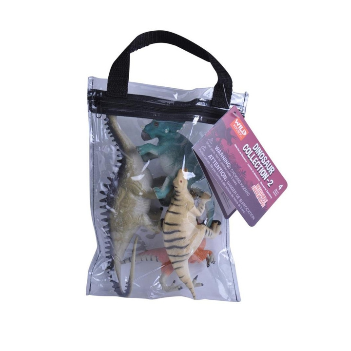 Wild Republic Zipper Polybags Dino 2 i gruppen LEKSAKER, BARN- & BABYPRODUKTER / Leksaker / Figurer, Miniatyrer & tillbehör hos TP E-commerce Nordic AB (D23734)
