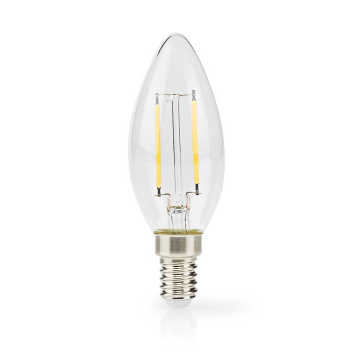 Nedis LED-lampa Lampa E14 | Ljus | 2.2 W | 470 lm | 2700 K | Varm Vit | Retrostil | 1 st. | Tydlig i gruppen HEMELEKTRONIK / Belysning / LED-lampor hos TP E-commerce Nordic AB (D23772)