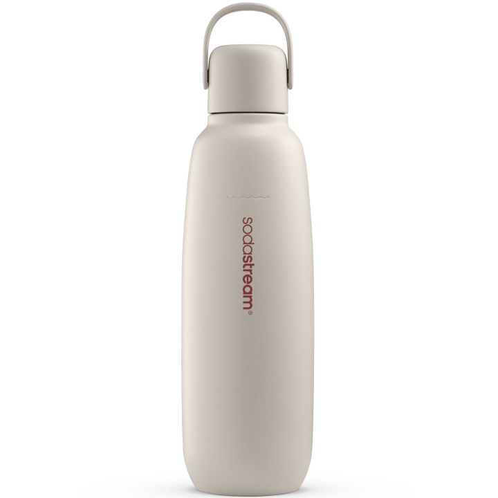 SodaStream Fizz&Go Stainless Steel Sand 0,9 liter Thermos i gruppen SPORT, FRITID & HOBBY / Friluftsliv / Termosar & Vattenflaskor hos TP E-commerce Nordic AB (D23796)
