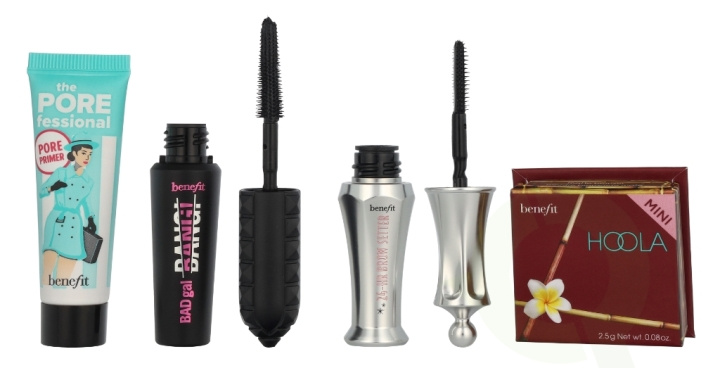 Benefit A-List Set 20.5 ml 24-Hr Brow Setter 3,5 ml/Hoola Bronzer 2,5 g/BADGal Bang! Mascara 4g/The Porefessional Primer 7,5 ml/Deep Retreat Clay Mask 3ml i gruppen SKÖNHET & HÄLSA / Presentkit / Presentkit För Henne hos TP E-commerce Nordic AB (D23843)