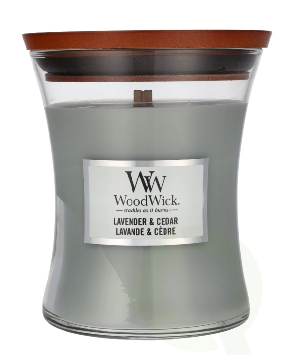 WoodWick Lavender & Cedar Medium Hourglass Candle 0 i gruppen SKÖNHET & HÄLSA / Doft & Parfym / Övrig doft / Doftljus hos TP E-commerce Nordic AB (D24068)