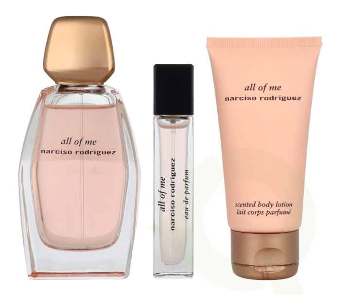 Narciso Rodriguez All Of Me Giftset 150 ml Edp Spray 90ml/Body Lotion 50ml/Edp Spray 10 ml i gruppen SKÖNHET & HÄLSA / Doft & Parfym / Parfym / Parfym för henne hos TP E-commerce Nordic AB (D24091)