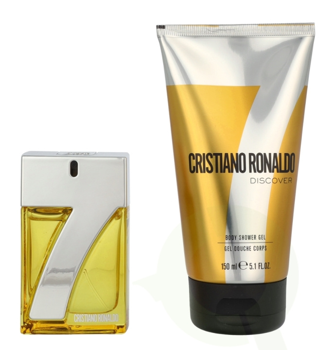 Cristiano Ronaldo CR7 Discover Giftset 180 ml Edt Spray 30ml/Shower Gel 150ml i gruppen SKÖNHET & HÄLSA / Doft & Parfym / Parfym / Parfym för honom hos TP E-commerce Nordic AB (D24148)