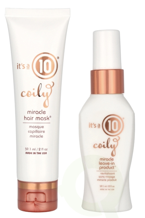 It\'s a 10 Coily Moisture Duo Set 118.2 ml Leave-in 59,1ml/Mask 59,1ml i gruppen SKÖNHET & HÄLSA / Hår & Styling / Hårvårdsprodukter hos TP E-commerce Nordic AB (D24150)
