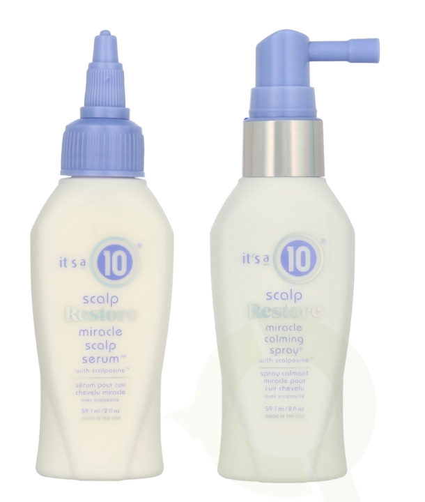 It\'s a 10 Scalp Restore Soothe & Balance Duo Set 118.2 ml Calming Spray 59,1ml/Serum 59,1ml i gruppen SKÖNHET & HÄLSA / Hår & Styling / Hårvårdsprodukter hos TP E-commerce Nordic AB (D24152)
