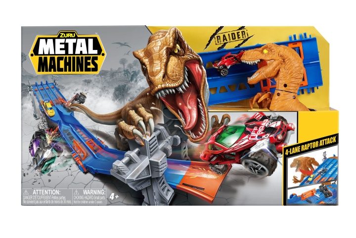 Metal Machines Playset - 4-banors Raptor Attack Set (6740) i gruppen LEKSAKER, BARN- & BABYPRODUKTER / Leksaker / Lekset hos TP E-commerce Nordic AB (D24173)