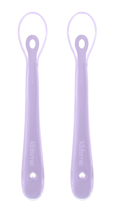 Kidsme Sked i silikon - Lavendel 2-pack (KIDS140308LA) i gruppen LEKSAKER, BARN- & BABYPRODUKTER / Äta & Dricka / Barnserviser hos TP E-commerce Nordic AB (D24191)