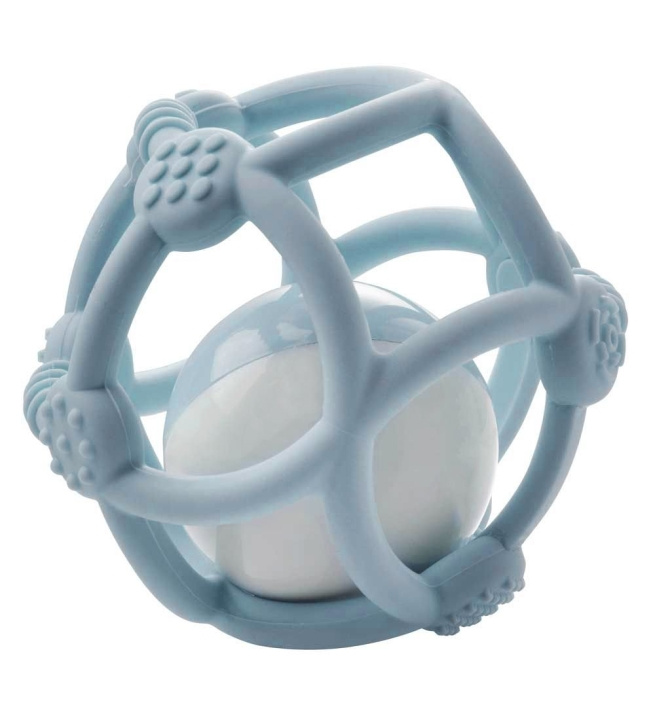 Kidsme Bitboll i silikon - Blå (KIDS9672S) i gruppen LEKSAKER, BARN- & BABYPRODUKTER / Babysaker / Nappar & Bitringar hos TP E-commerce Nordic AB (D24192)